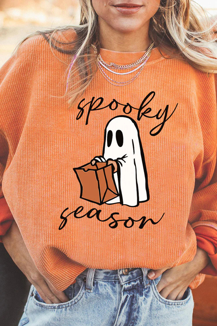 Cozy Fall & Halloween Graphic Sweater