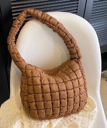Quilted Puffer Shoulder Bag