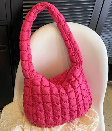 Quilted Puffer Shoulder Bag