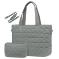 Oversized Quilted Puffer Carryall Tote