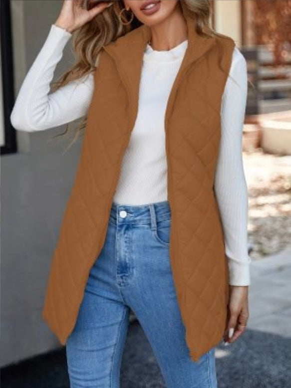 Aspen Quilted Longline Vest