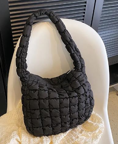 Quilted Puffer Shoulder Bag