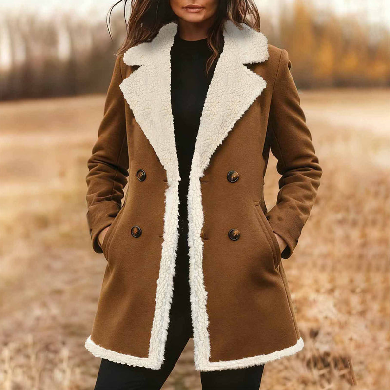 The Chelsea Sherpa-Lined Faux Suede Coat