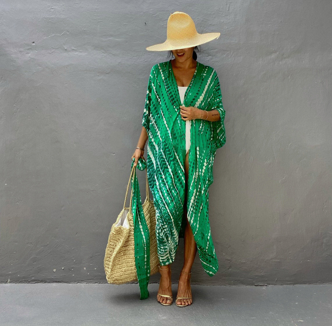 Resort Ready Tie-Dye Kimono Cover-Up