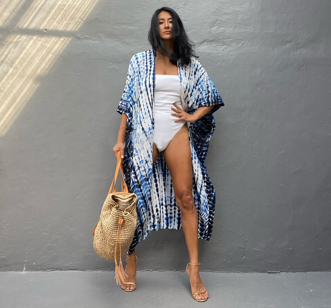 Resort Ready Tie-Dye Kimono Cover-Up