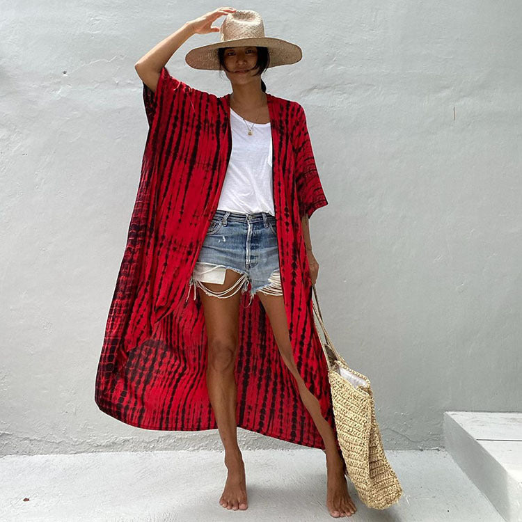Resort Ready Tie-Dye Kimono Cover-Up