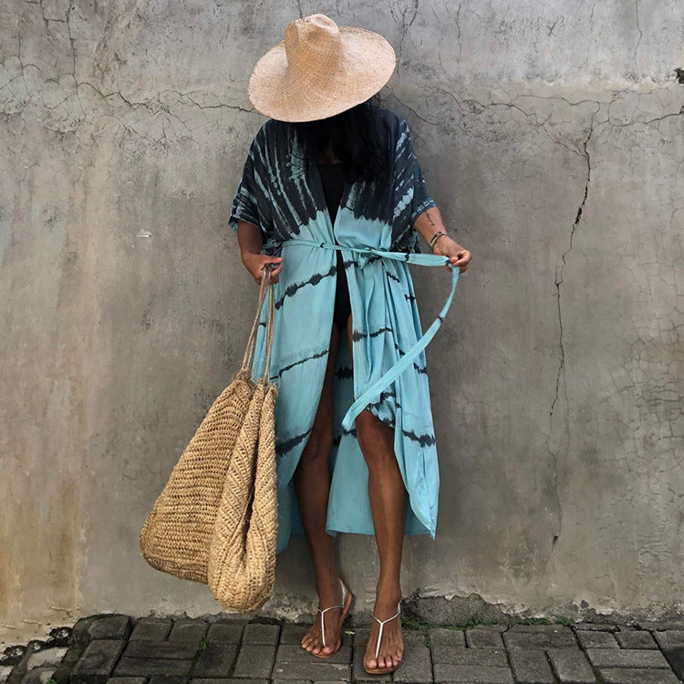 Resort Ready Tie-Dye Kimono Cover-Up