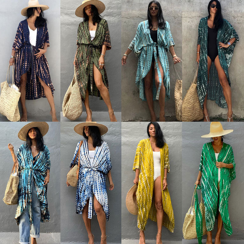 Resort Ready Tie-Dye Kimono Cover-Up