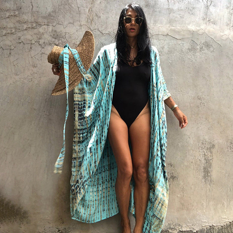 Resort Ready Tie-Dye Kimono Cover-Up
