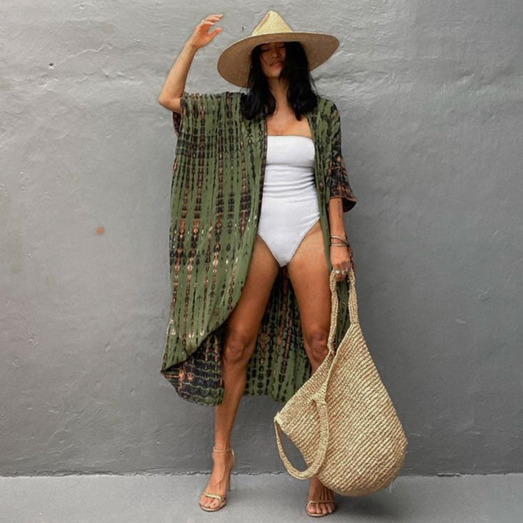 Resort Ready Tie-Dye Kimono Cover-Up