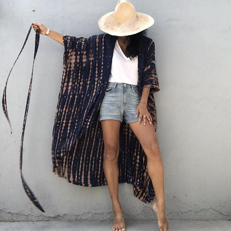 Resort Ready Tie-Dye Kimono Cover-Up
