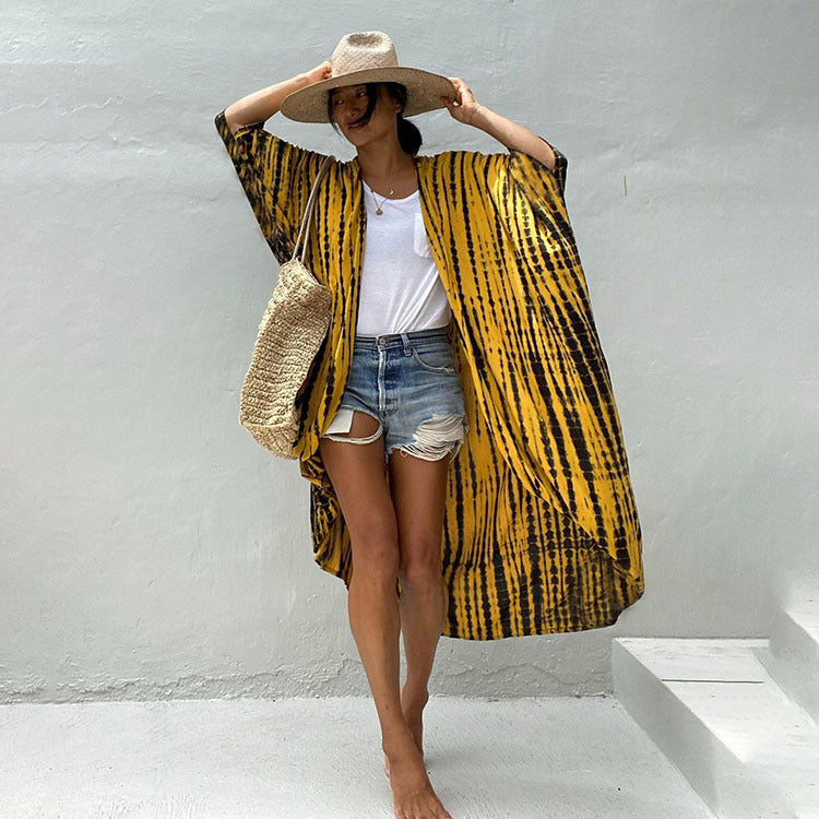 Resort Ready Tie-Dye Kimono Cover-Up