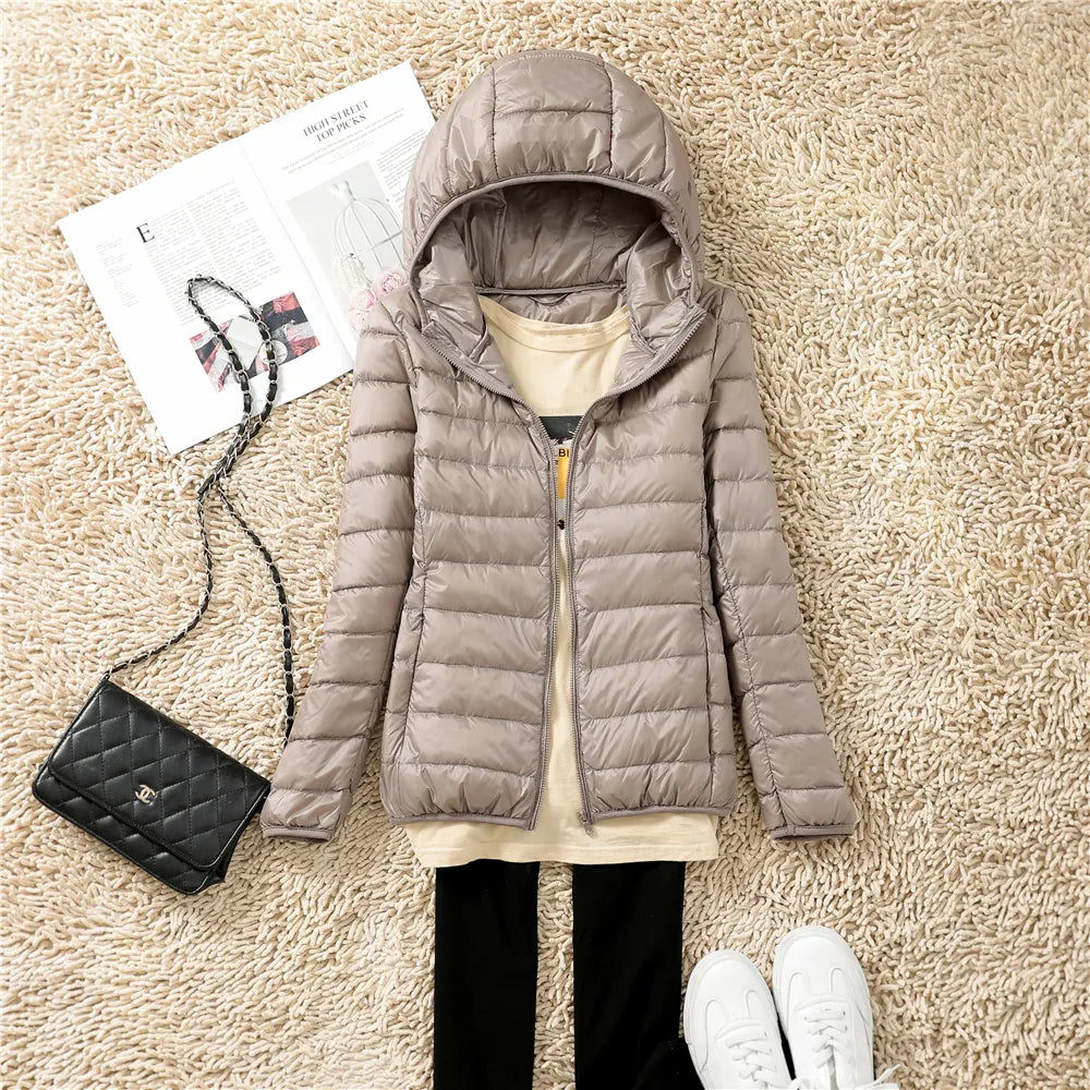CloudLite Packable Hooded Puffer Jacket