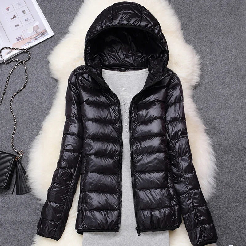 CloudLite Packable Hooded Puffer Jacket