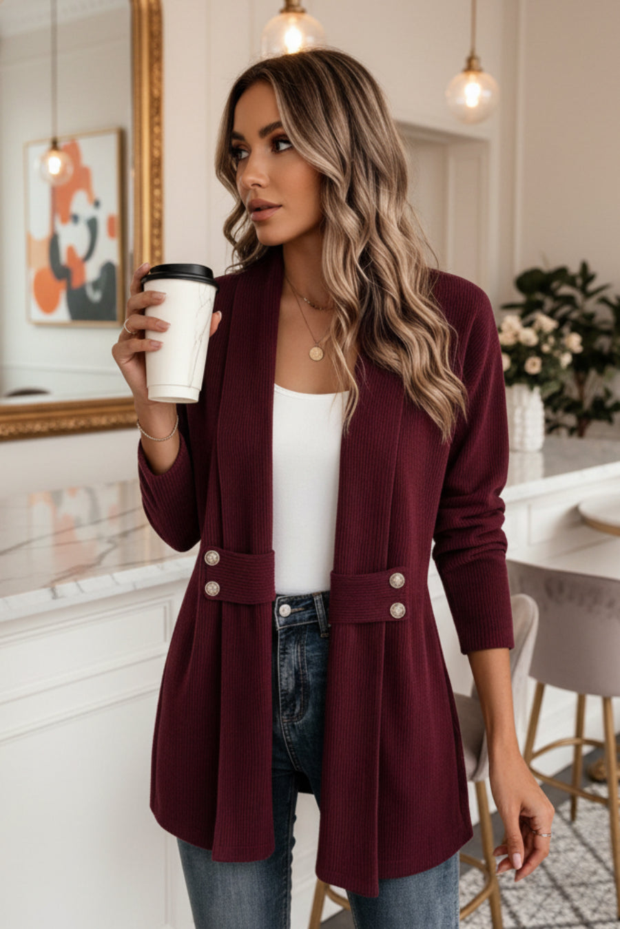 Cozy Days Relaxed Knit Cardigan