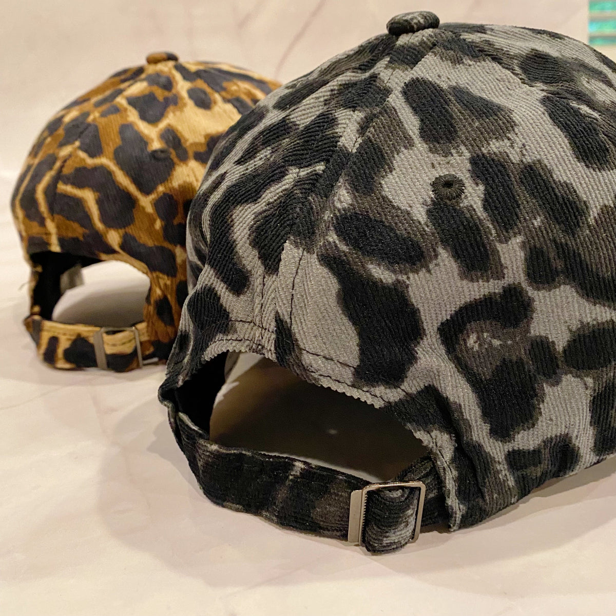 Leopard Mama Corduroy Baseball Cap