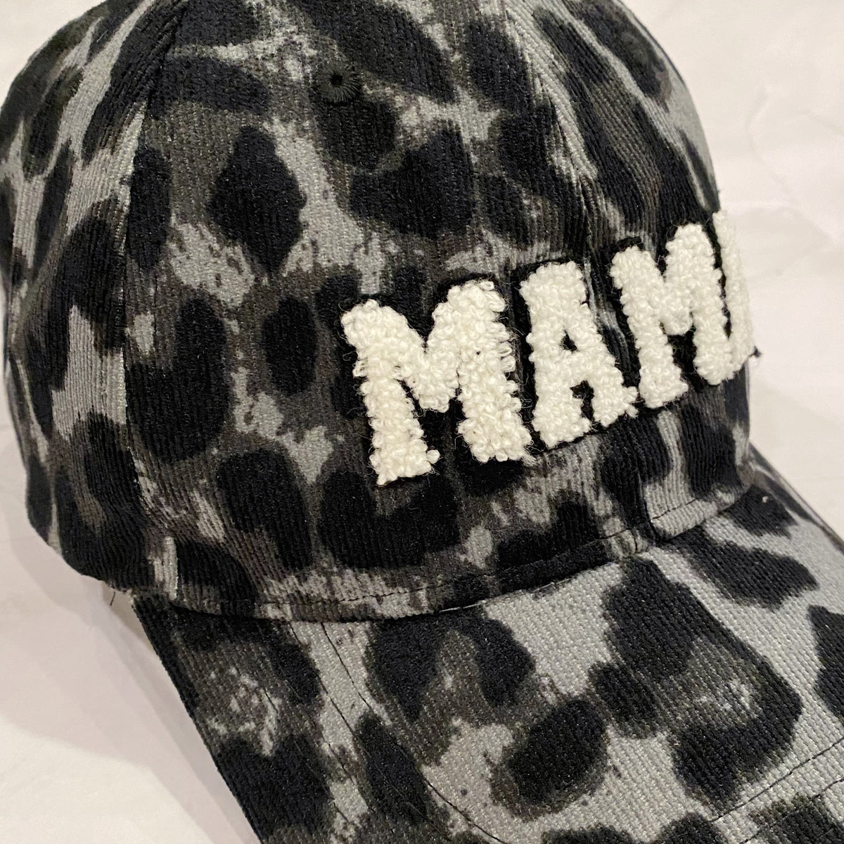 Leopard Mama Corduroy Baseball Cap