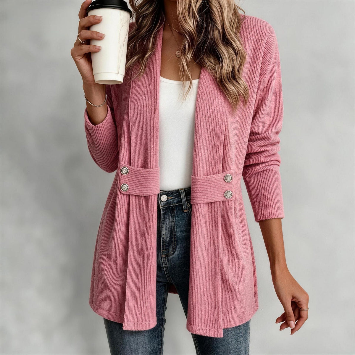 Cozy Days Relaxed Knit Cardigan