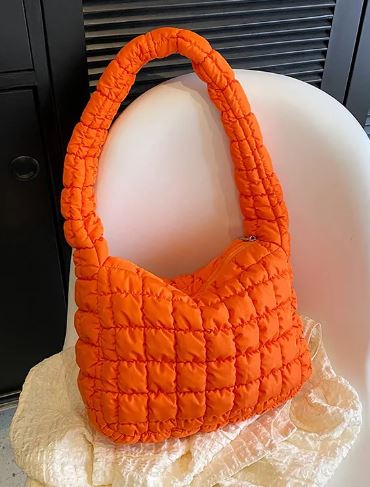 Quilted Puffer Shoulder Bag