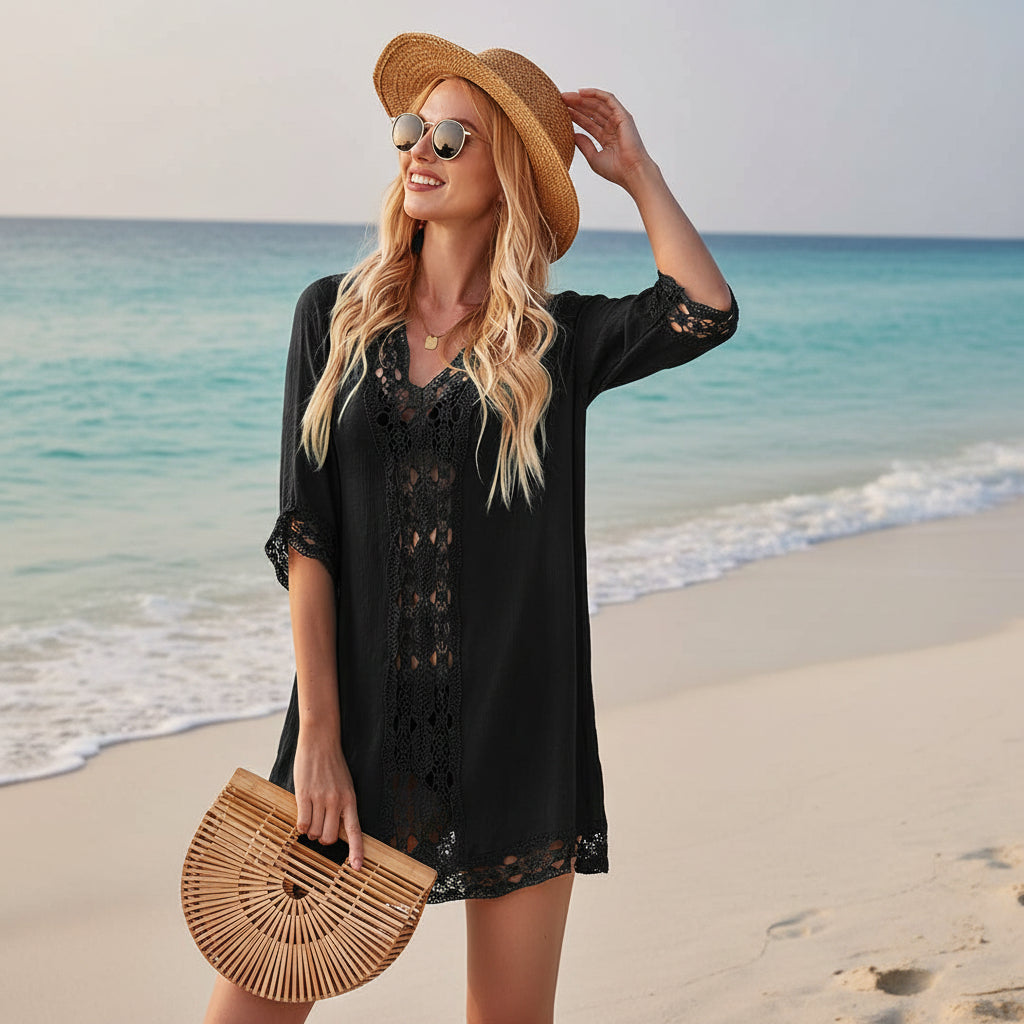 Resort Lace Beach Tunic Cover-Up