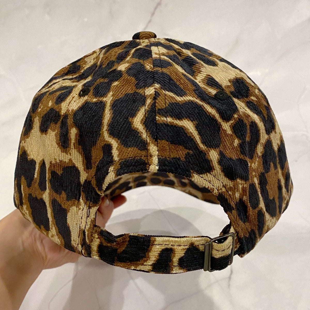 Leopard Mama Corduroy Baseball Cap